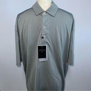 *NWT* Men's Callaway Gray Ventilated Polo Opti-Dri, Size M